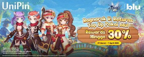 Top Up Ragnarok V: Returns Pakai blu dan Dapatkan Rewards Hingga 30%!